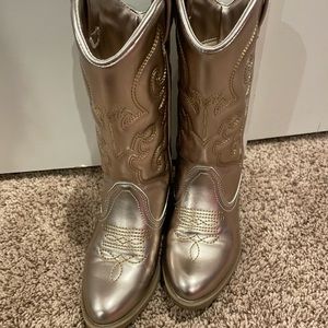 Rose Gold Tucker + Tate Cowgirl boots!